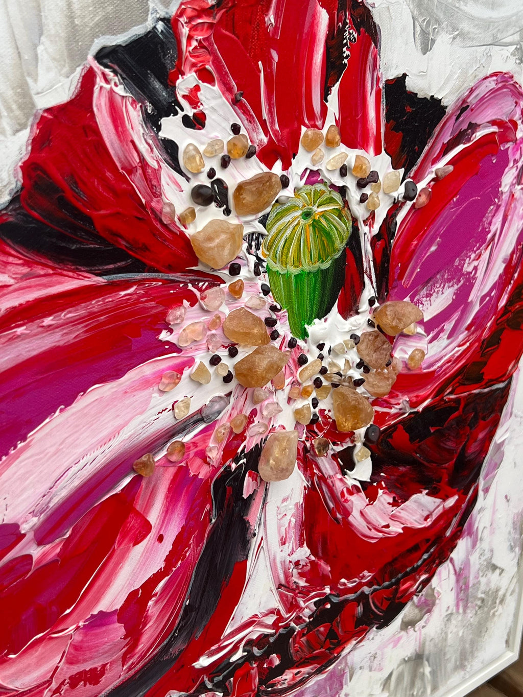 Red Poppy, poppy detail
