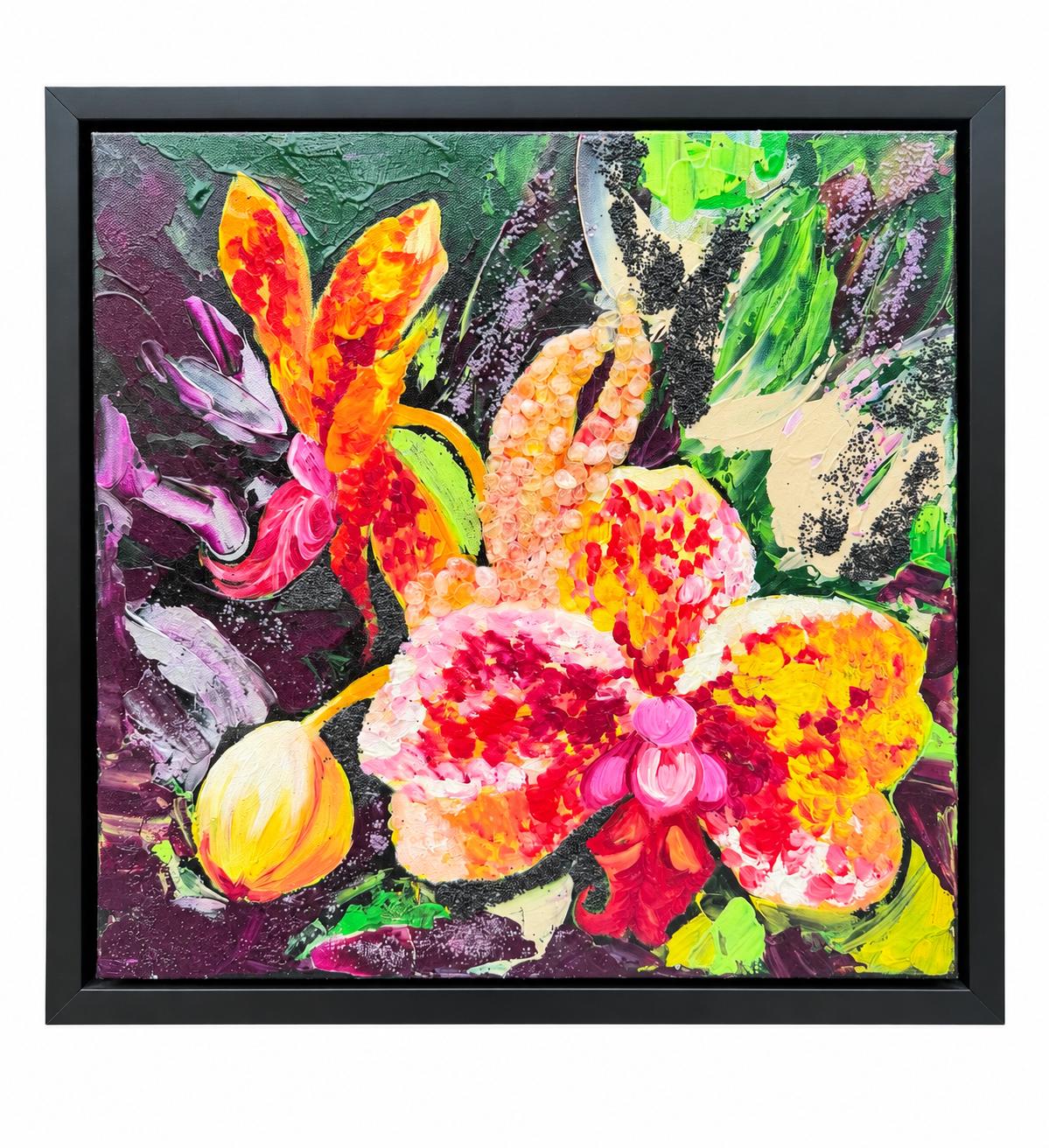 Blonde Orchid, framed front view