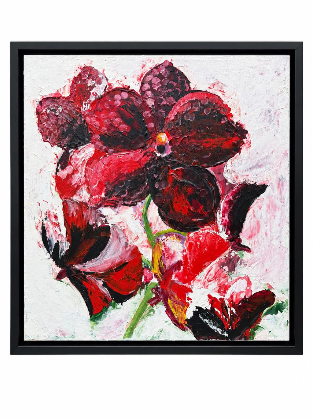 Red Orchid, framed front view