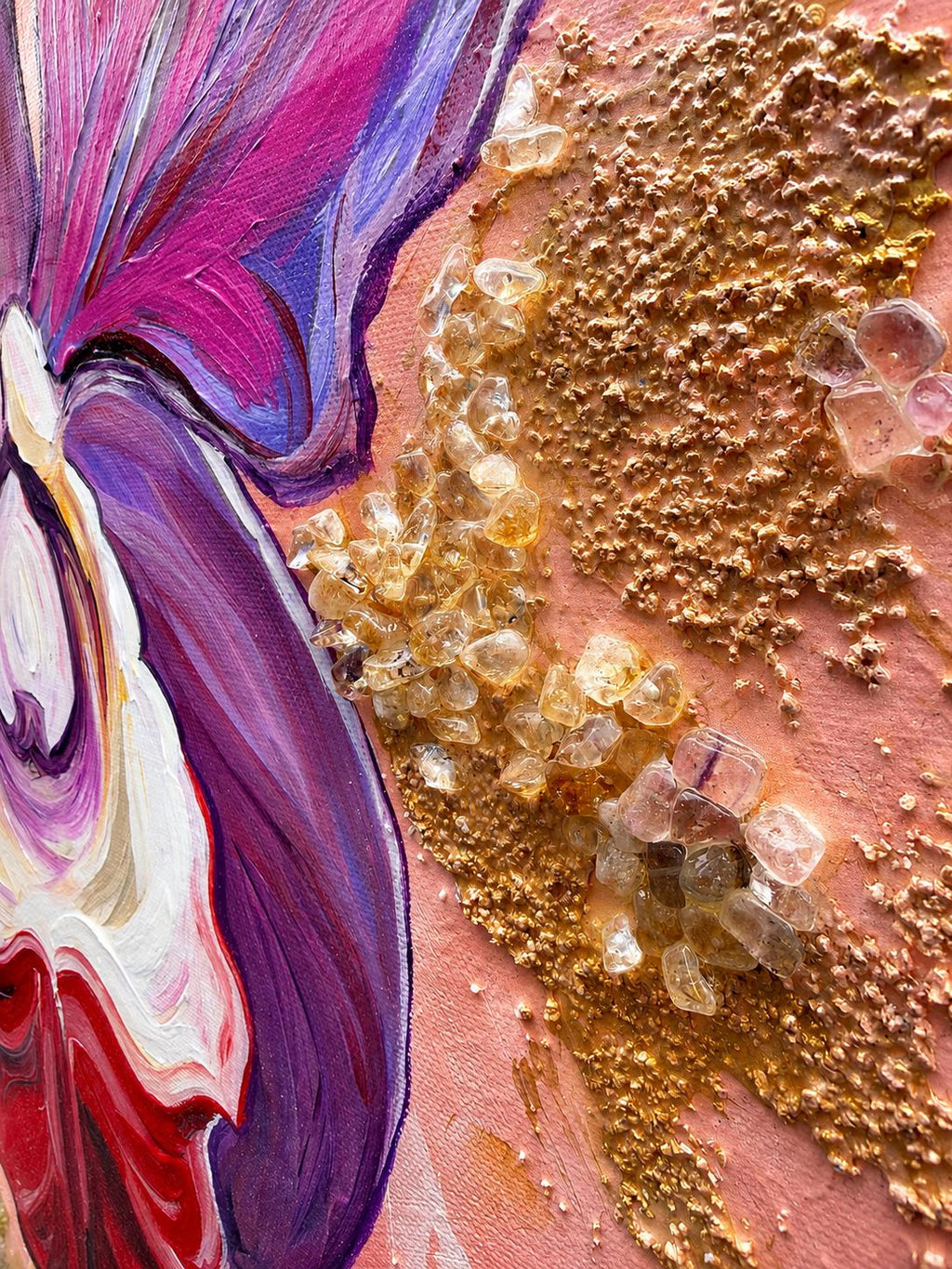 Pink Orchid, orchid detail