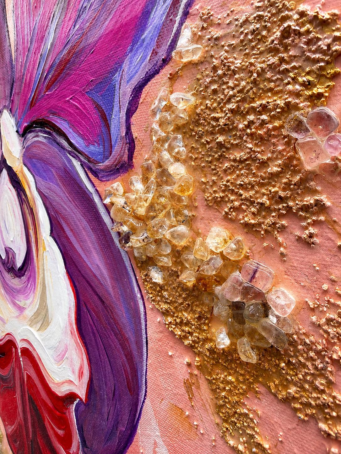 Pink Orchid, orchid detail