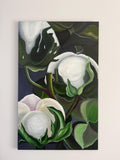 Cotton Flower II, original acrylic painting by Veronika Melnyk, front view