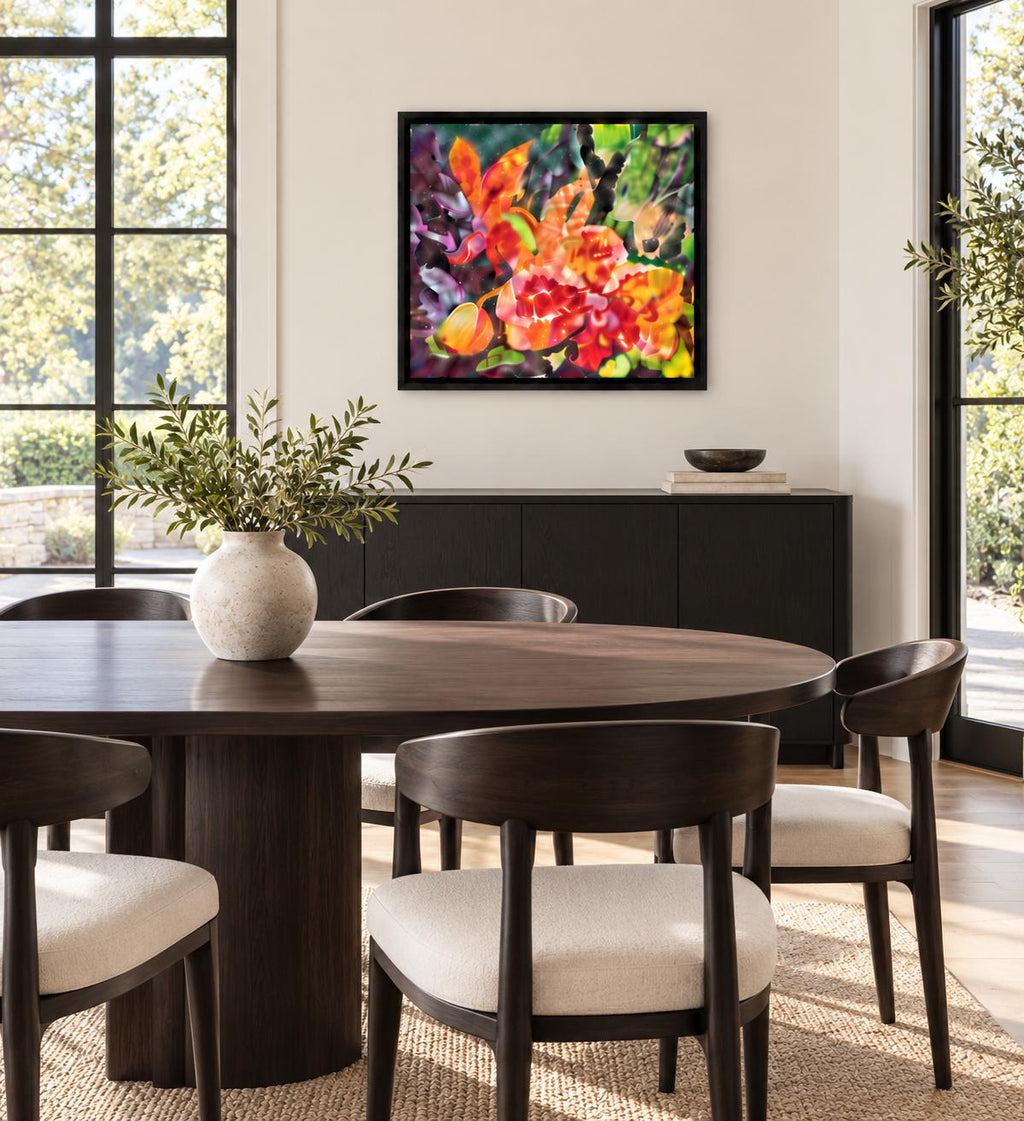 Blonde Orchid shown in a styled dining room mockup