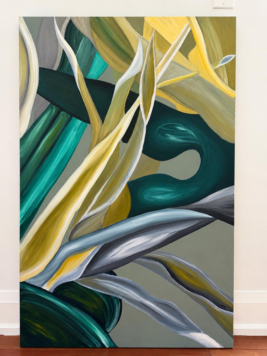 King Protea I, angled canvas view