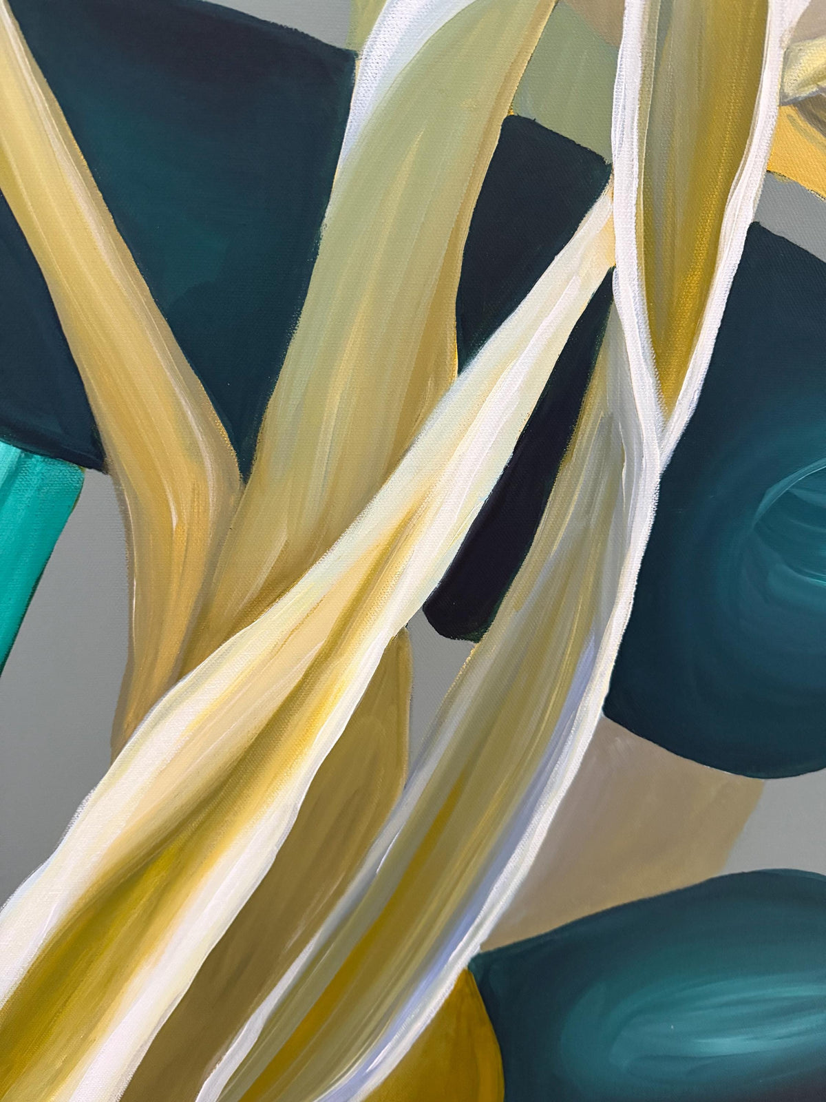 King Protea I, painted stem detail