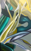 King Protea I, original acrylic painting by Veronika Melnyk, front view