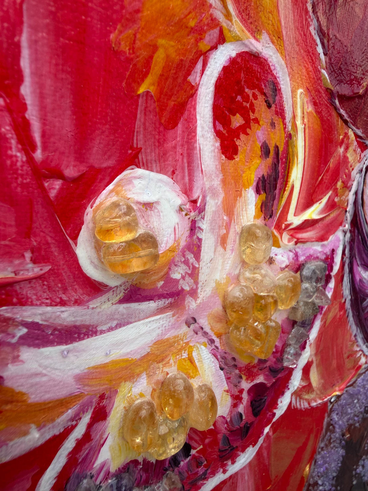 Red Orchid, orchid detail